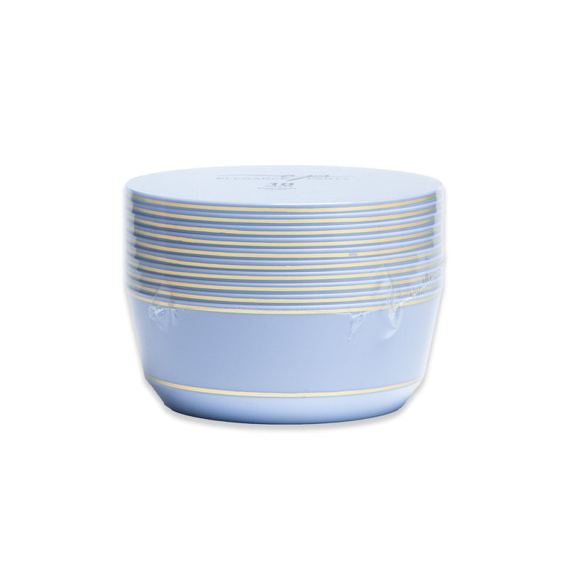 10 Pack Soup Bowls 14oz - Gold with Gold Rim