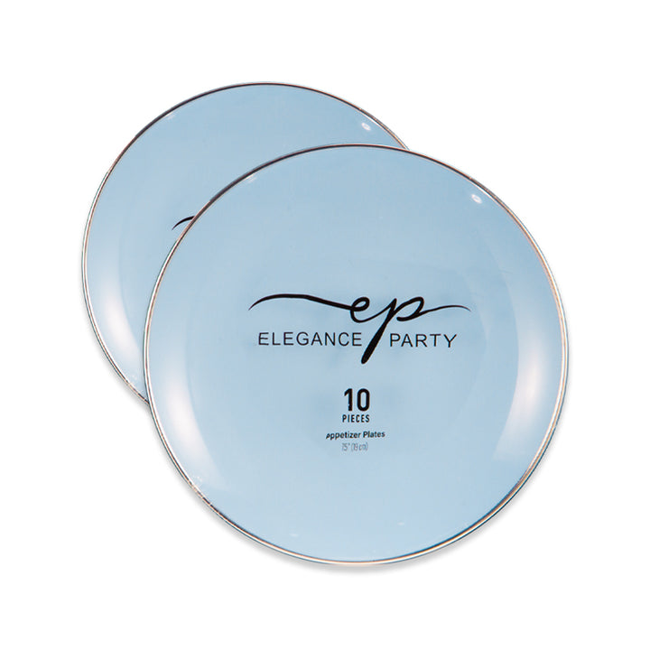 10 Pack Dinner Plates  Curve - Silver