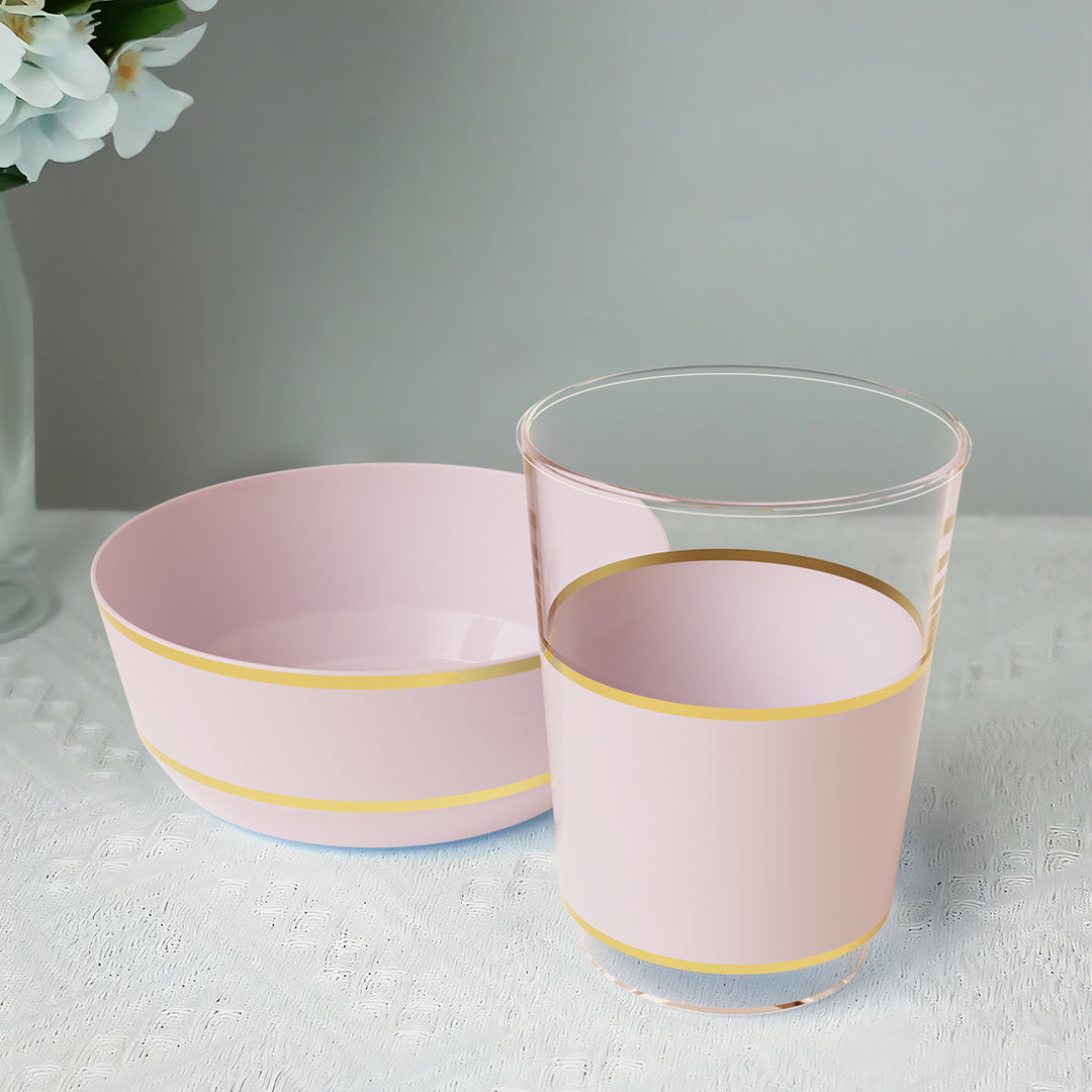 EP 14oz Soup Bowl Blush + Gold