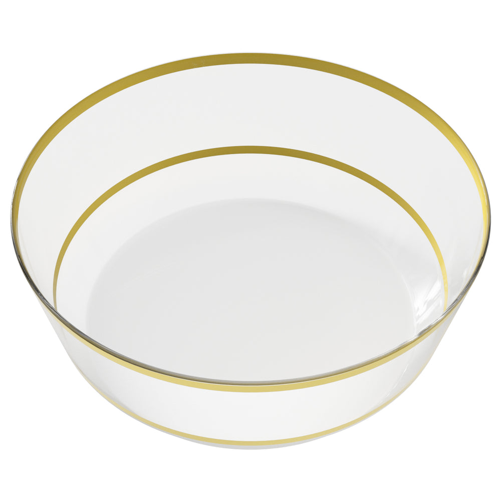 EP 14oz Soup Bowl Clear + Gold