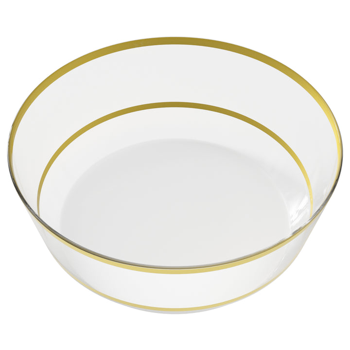 EP 14oz Soup Bowl Clear + Gold