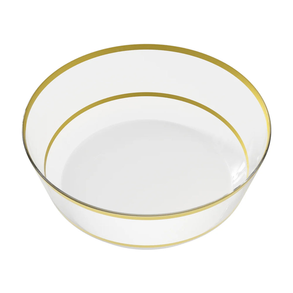 EP 14oz Soup Bowl Clear + Gold