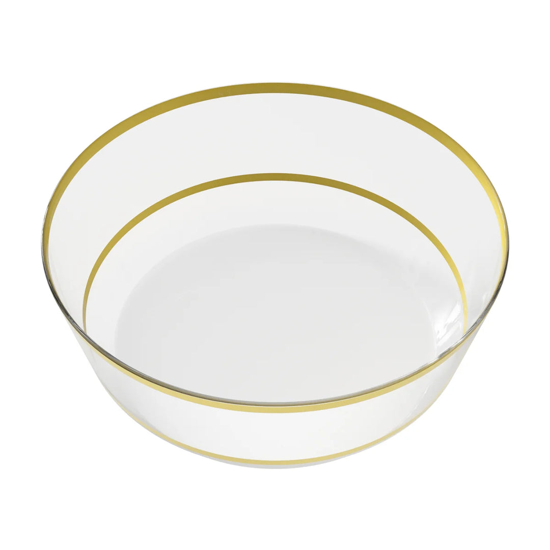 EP 14oz Soup Bowl Clear + Gold