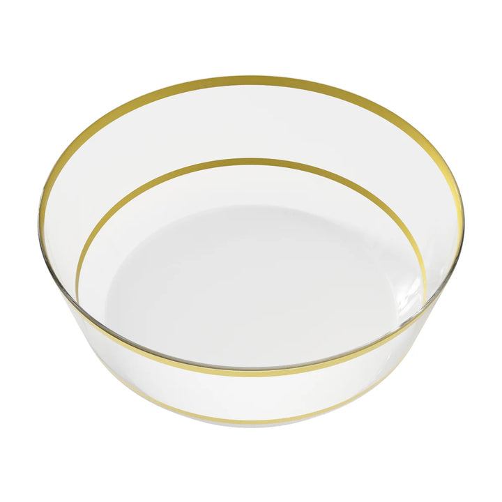 EP 14oz Soup Bowl Clear + Gold