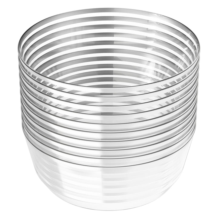 EP 14oz Soup Bowl Clear + Silver