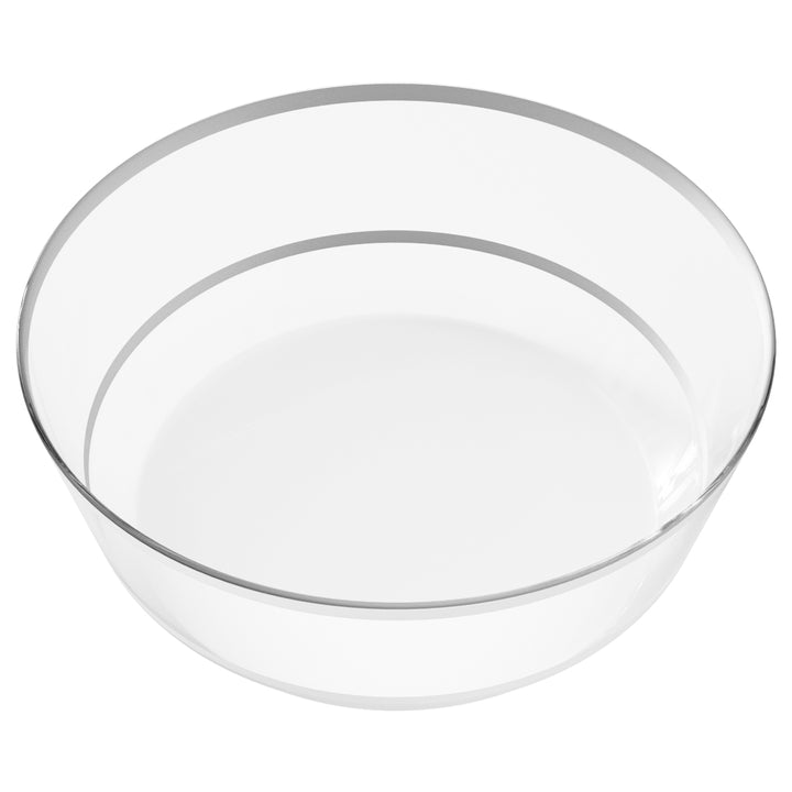EP 14oz Soup Bowl Clear + Silver