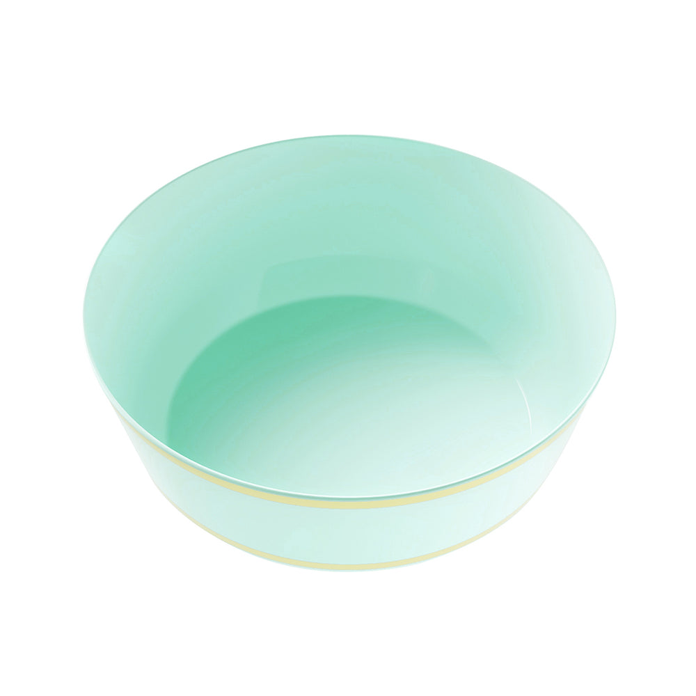 EP 8oz Dessert Bowl Mint + Gold