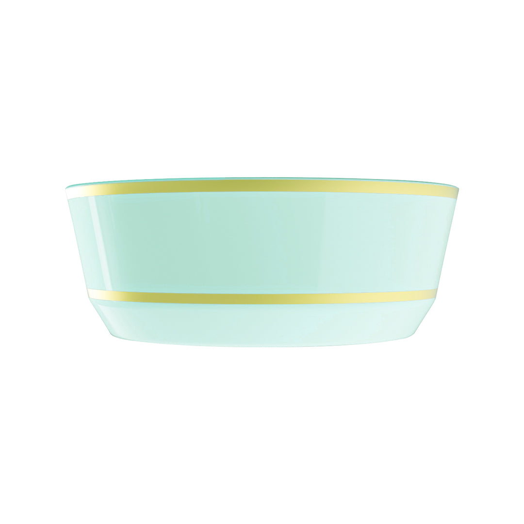 EP 8oz Dessert Bowl Mint + Gold