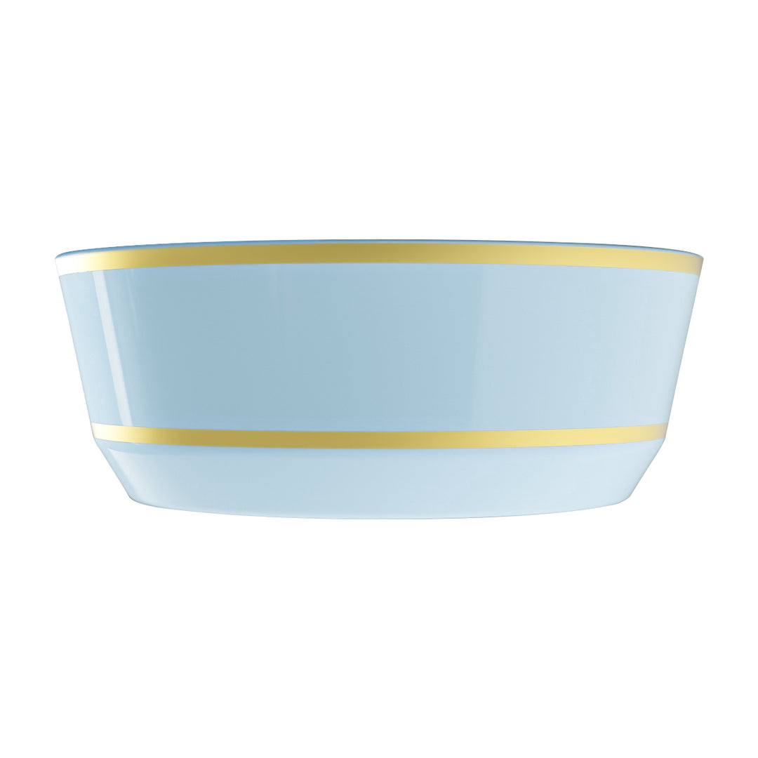 EP 14oz Soup Bowl Ice Blue + Gold