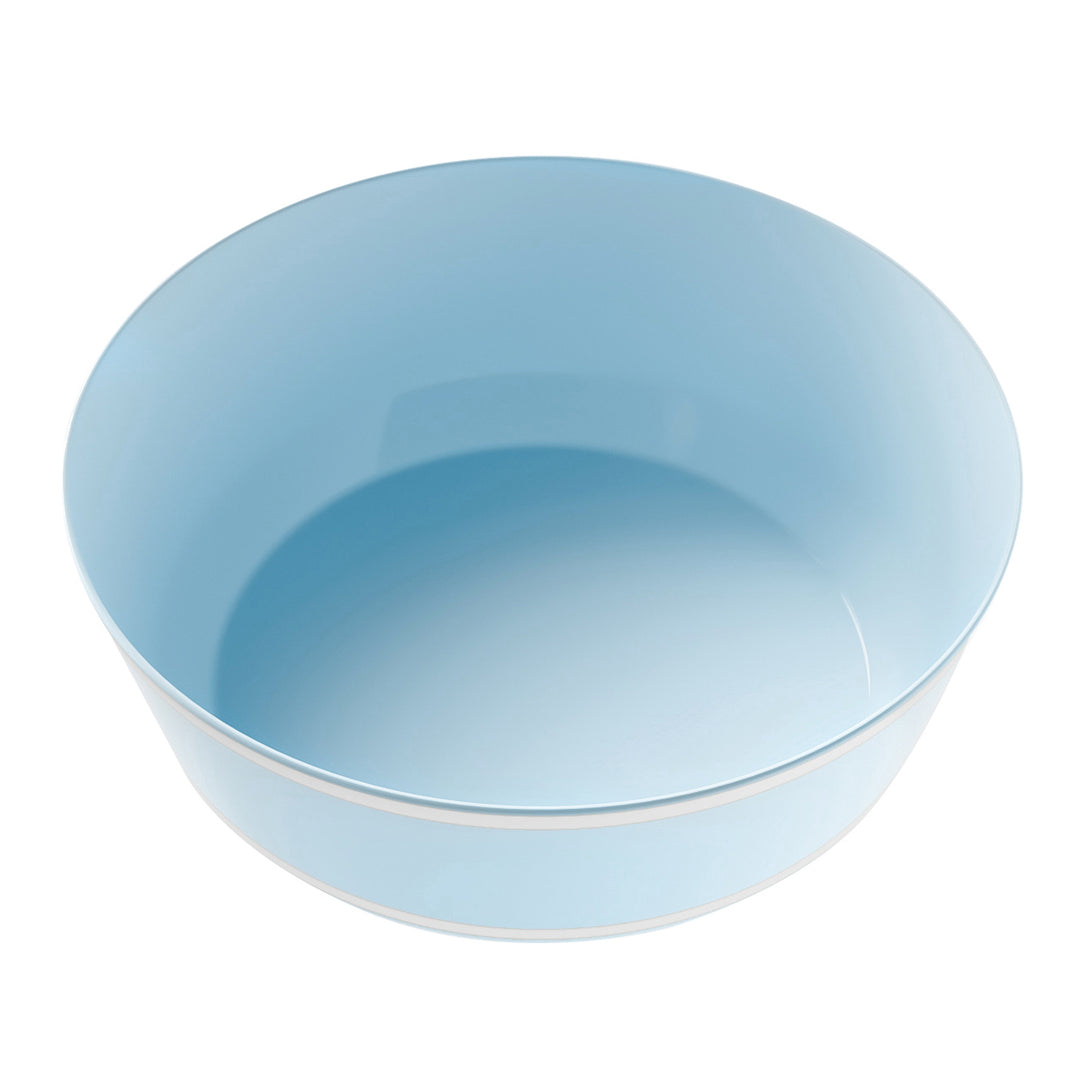 EP 14oz Soup Bowl Ice Blue + Silver