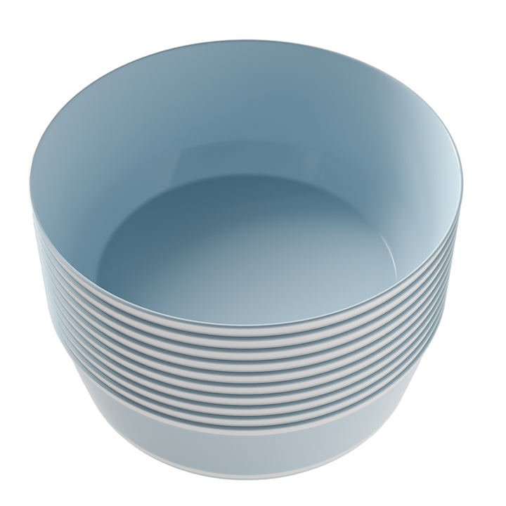 EP 14oz Soup Bowl Ice Blue + Silver
