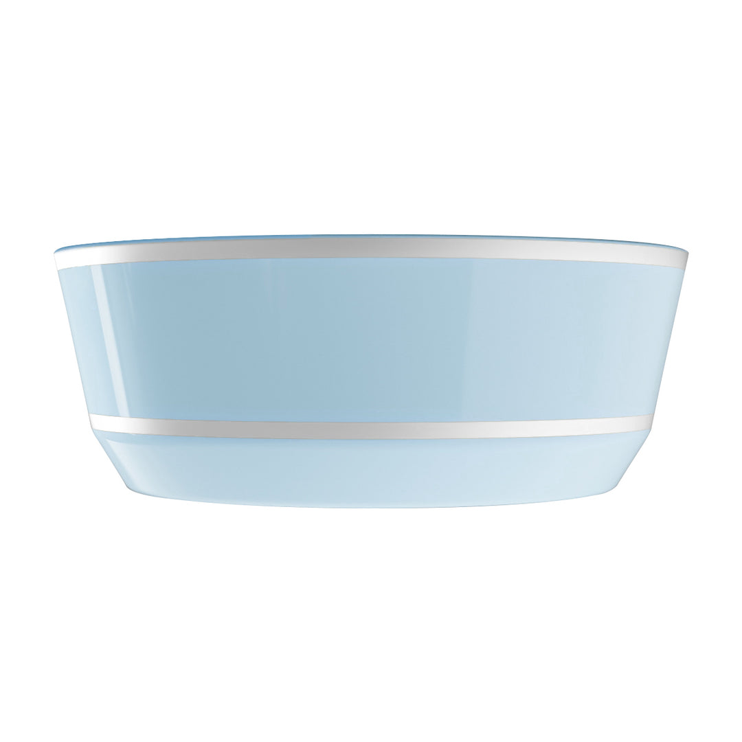 EP 14oz Soup Bowl Ice Blue + Silver