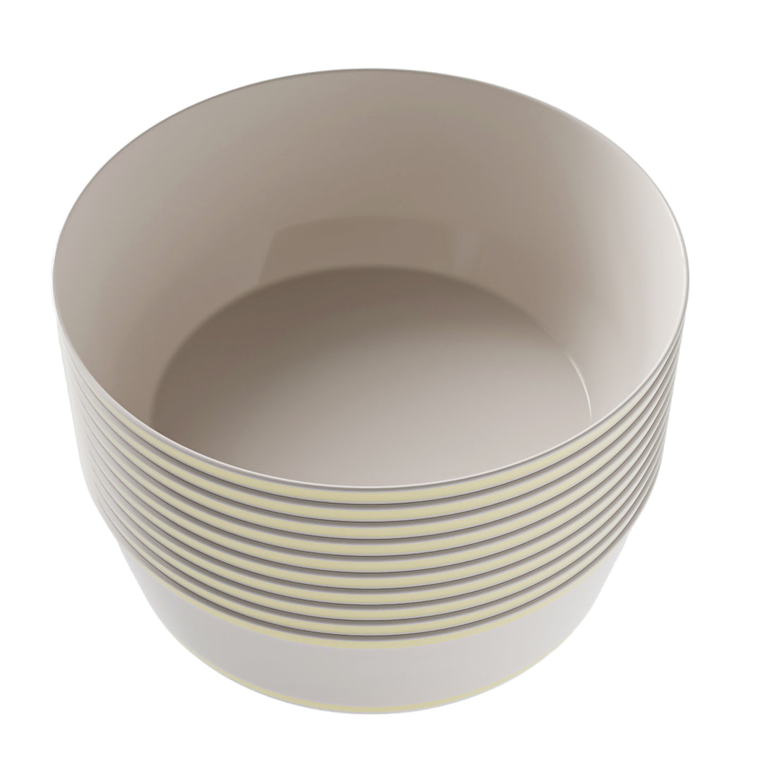 EP 14oz Soup Bowl Linen + Gold