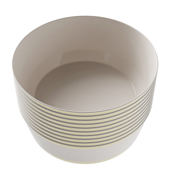 EP 14oz Soup Bowl Linen + Gold