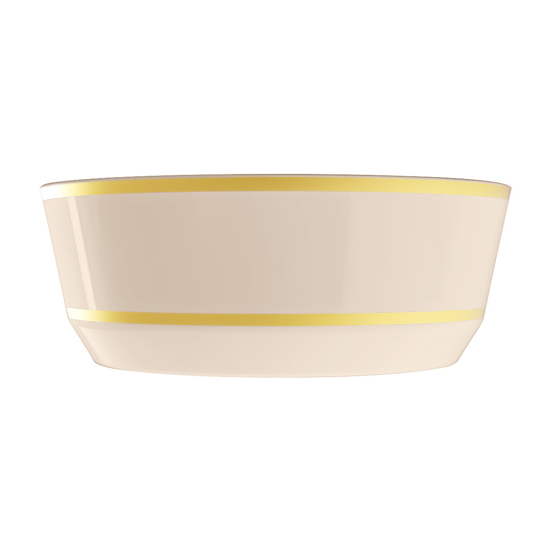 EP 14oz Soup Bowl Linen + Gold