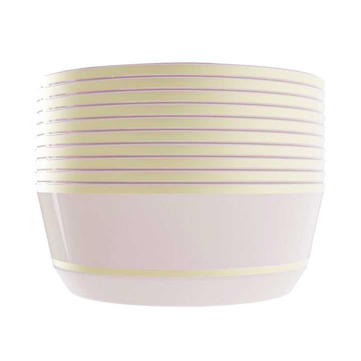 EP 8oz Dessert Bowl Linen + Gold