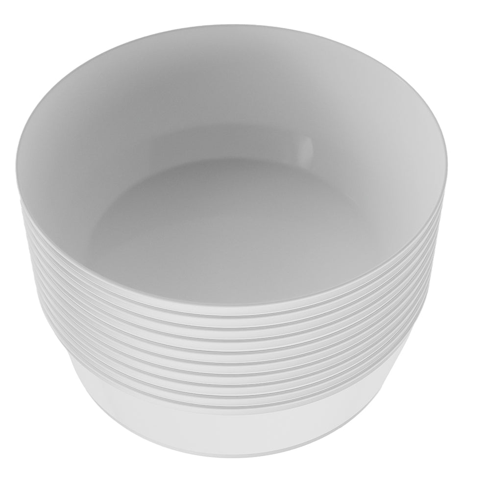 EP 14oz Soup Bowl White + Silver