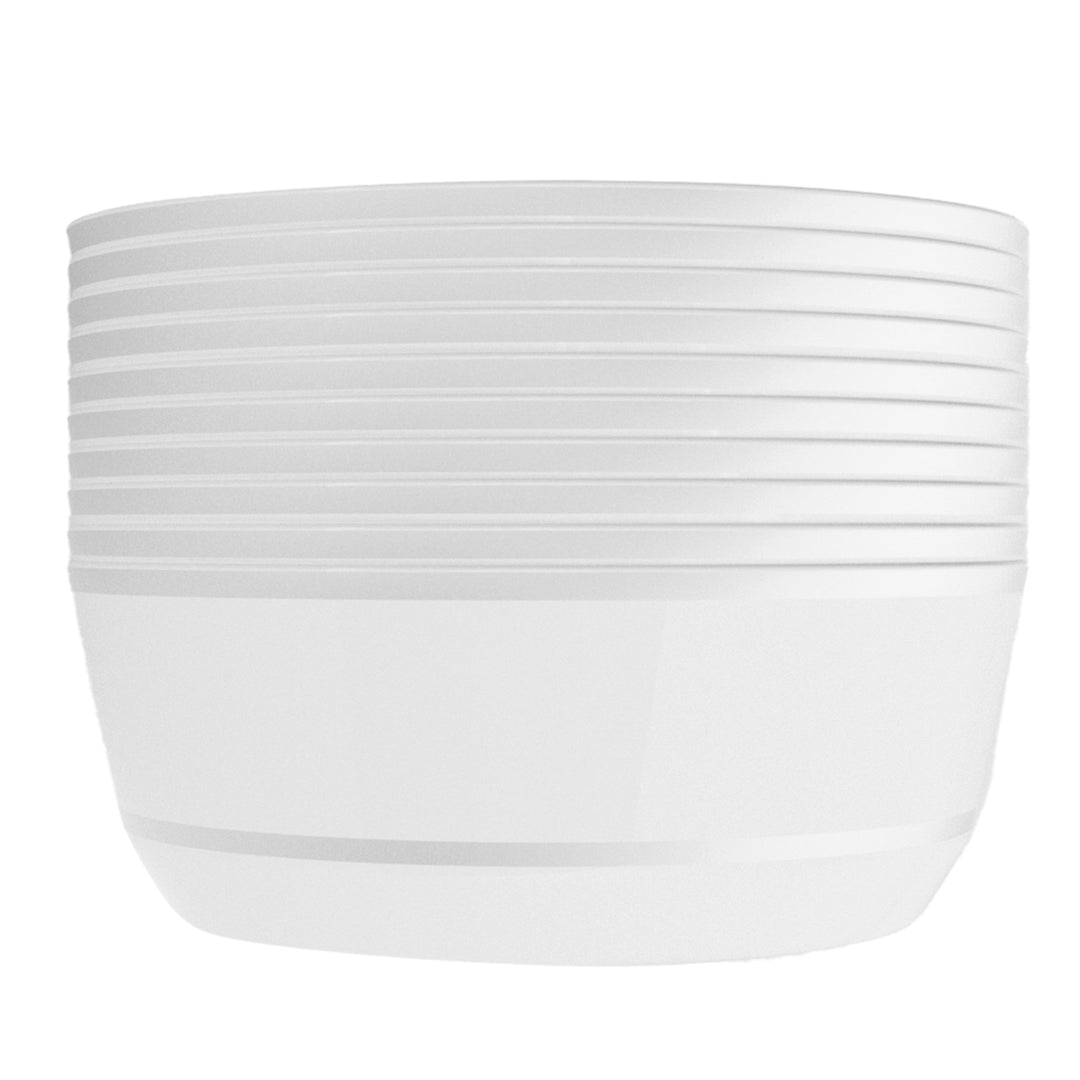 EP 14oz Soup Bowl White + Silver