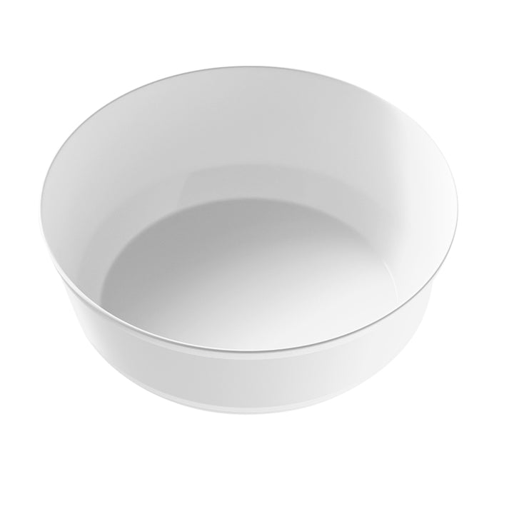 EP 8oz Dessert Bowl White + Silver