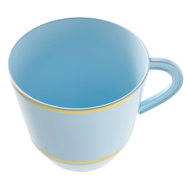 EP 12.5oz Tea Cup Ice Blue + Gold