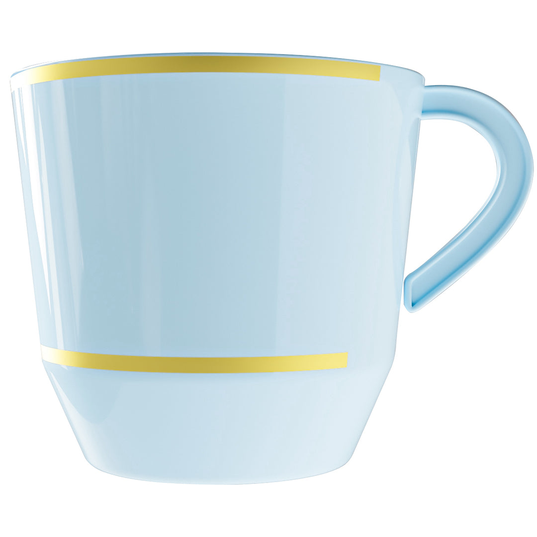 EP 12.5oz Tea Cup Ice Blue + Gold