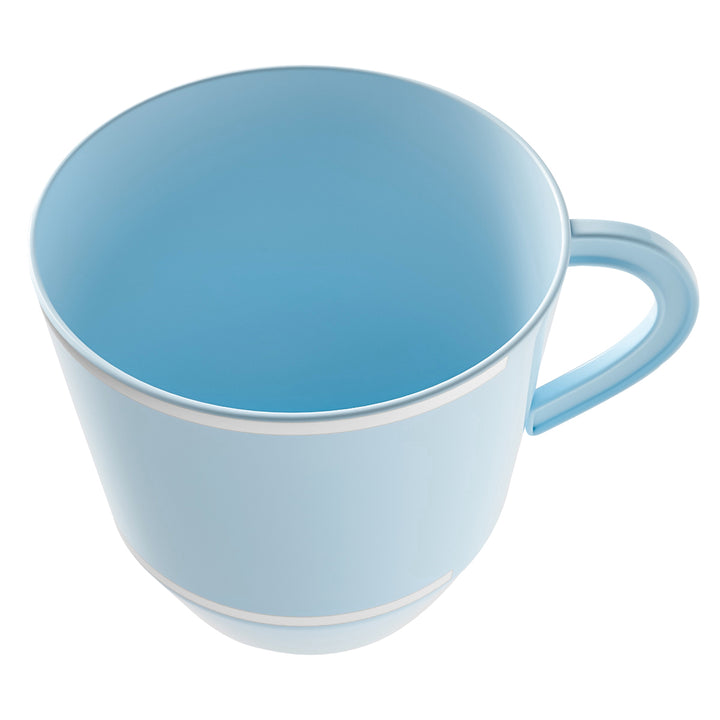 EP 12.5oz Tea Cup Ice Blue + Silver