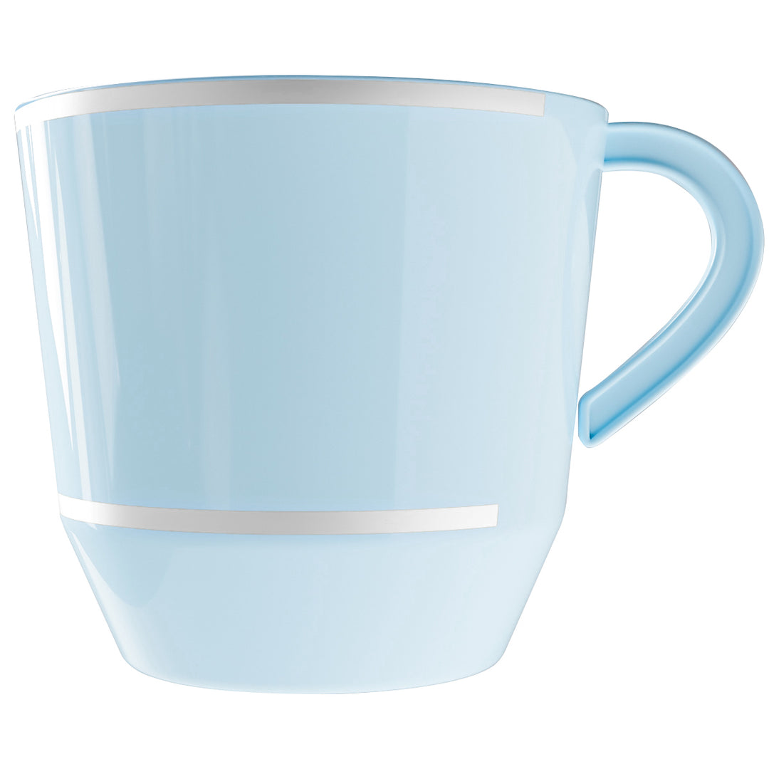 EP 12.5oz Tea Cup Ice Blue + Silver