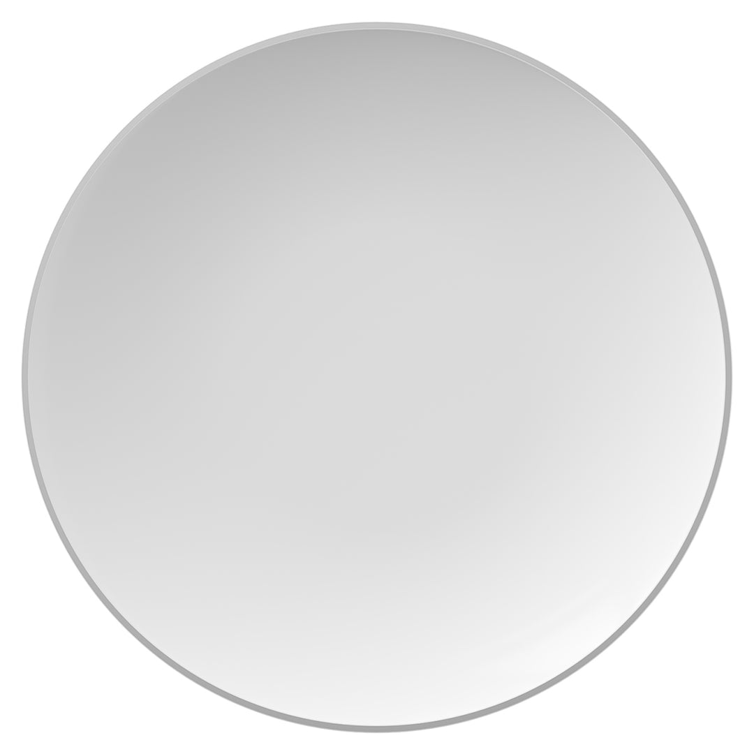 EP Curve Dinner Plate White + Silver