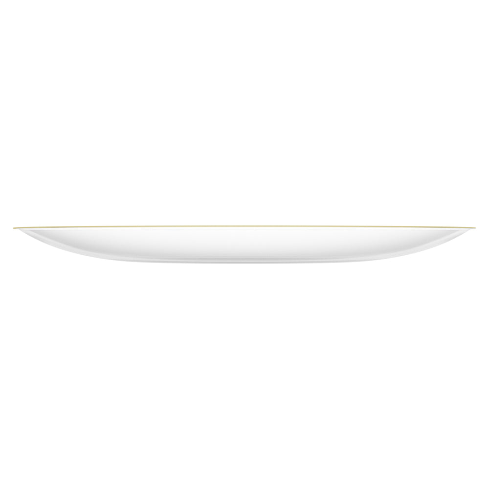 EP Curve Dinner Plate Clear + Gold
