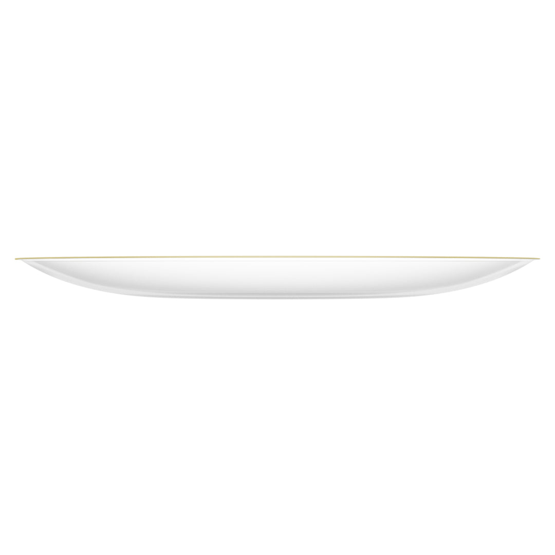 EP Curve Dinner Plate Clear + Gold