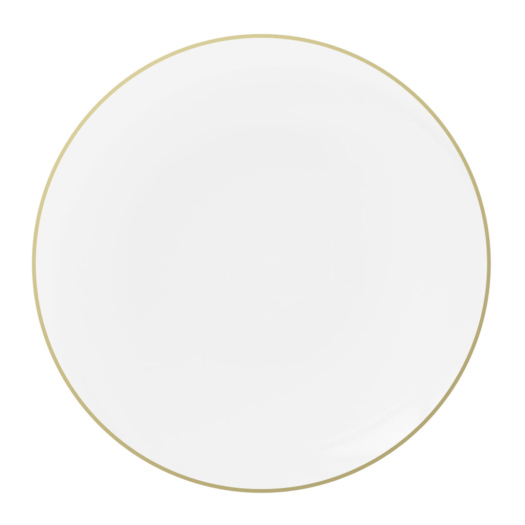 EP Curve Dinner Plate Clear + Gold