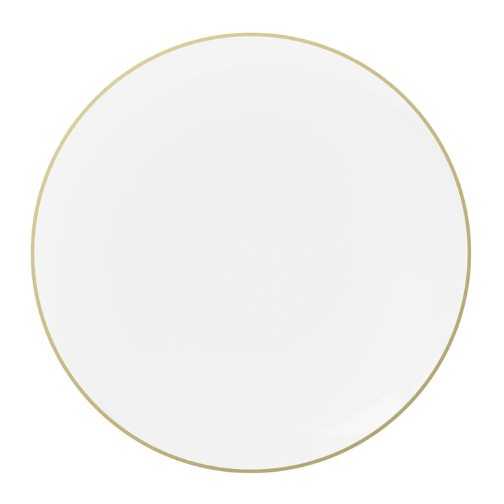 EP Curve Dinner Plate Clear + Gold
