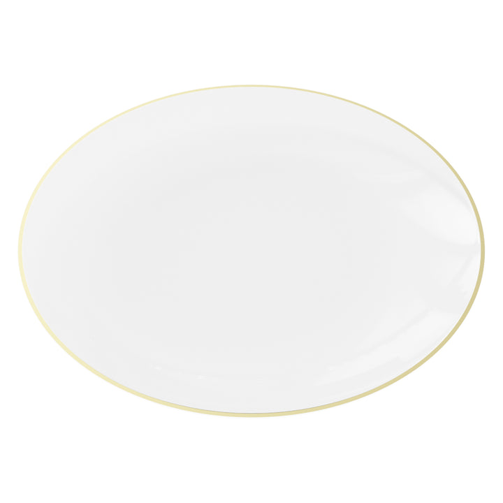 EP Curve Dinner Plate Clear + Gold