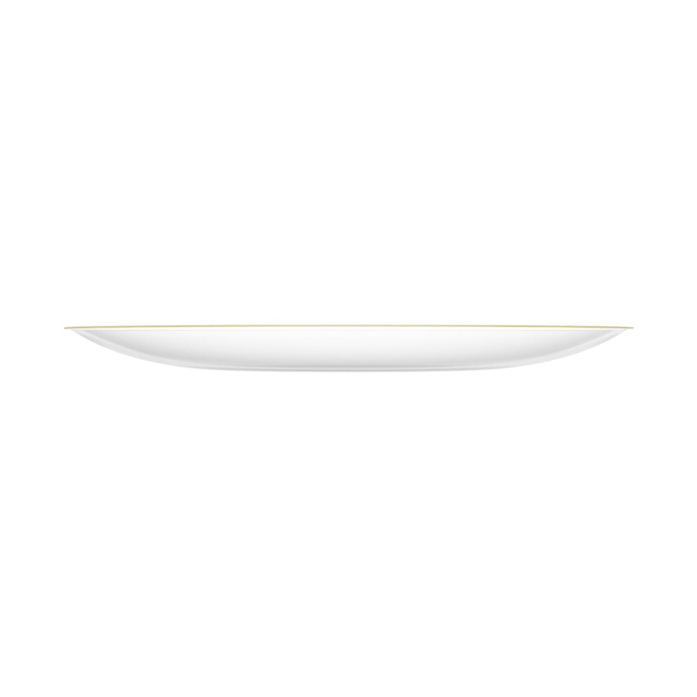 EP Curve Appetizer Plate Clear + Gold