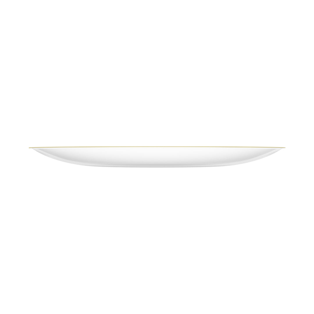 EP Curve Appetizer Plate Clear + Gold