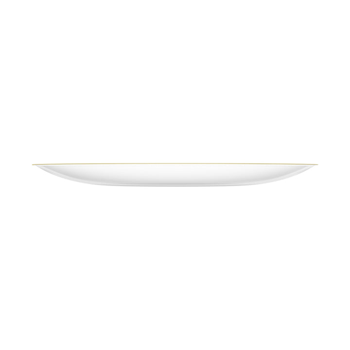 EP Curve Appetizer Plate Clear + Gold