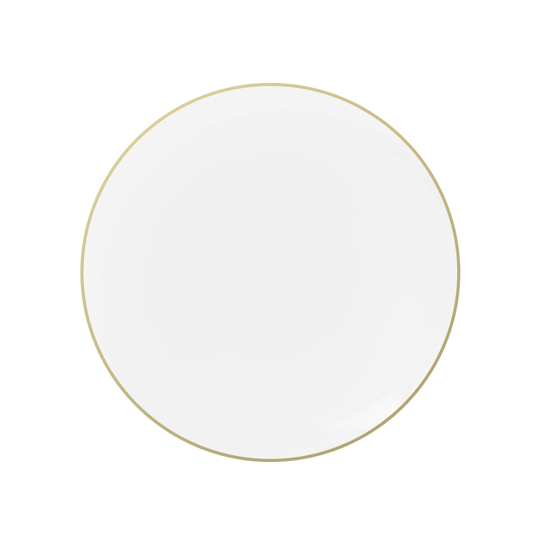 EP Curve Appetizer Plate Clear + Gold