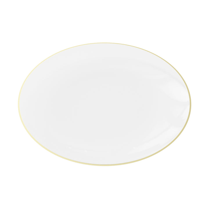 EP Curve Appetizer Plate Clear + Gold