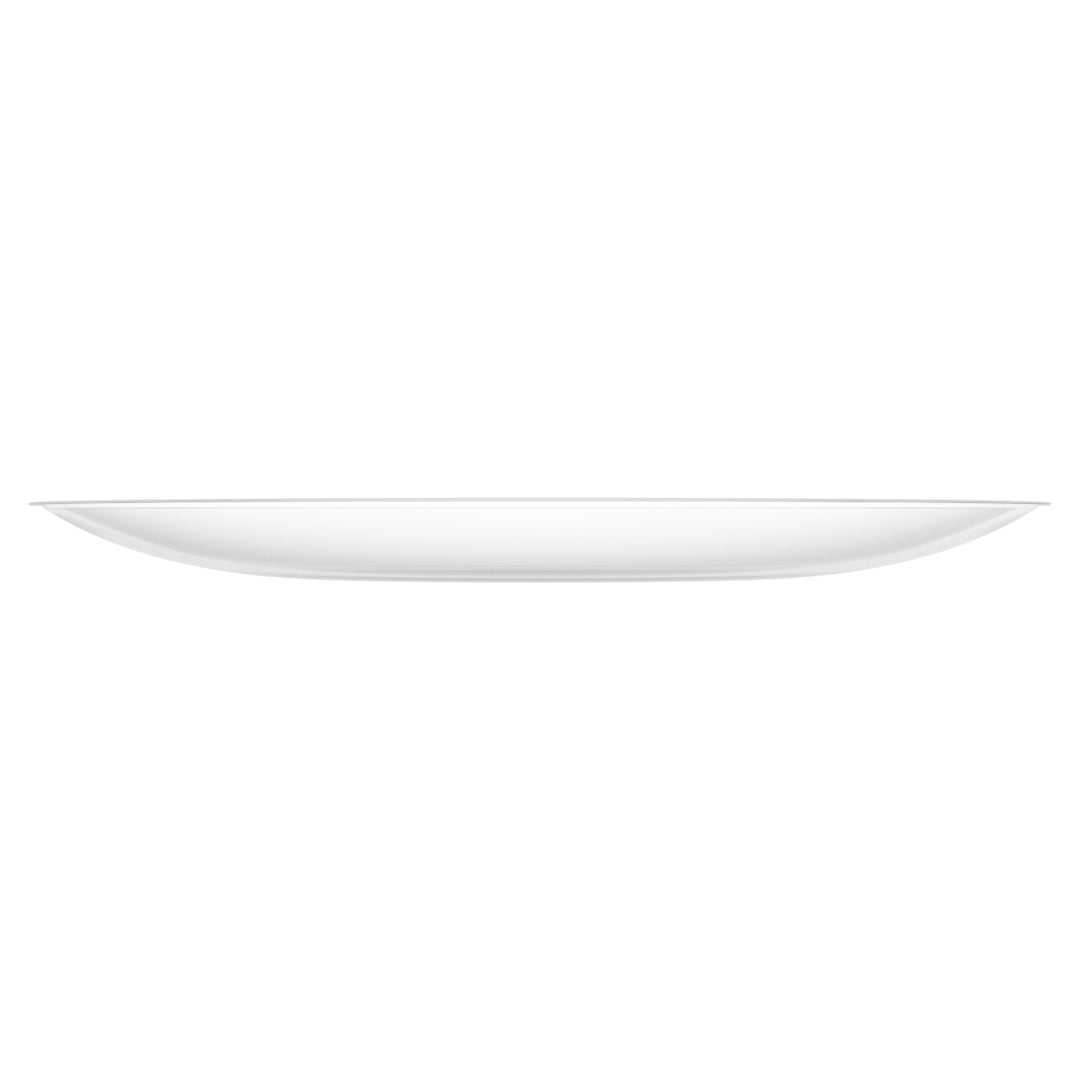 EP Curve Dinner Plate Clear + Silver