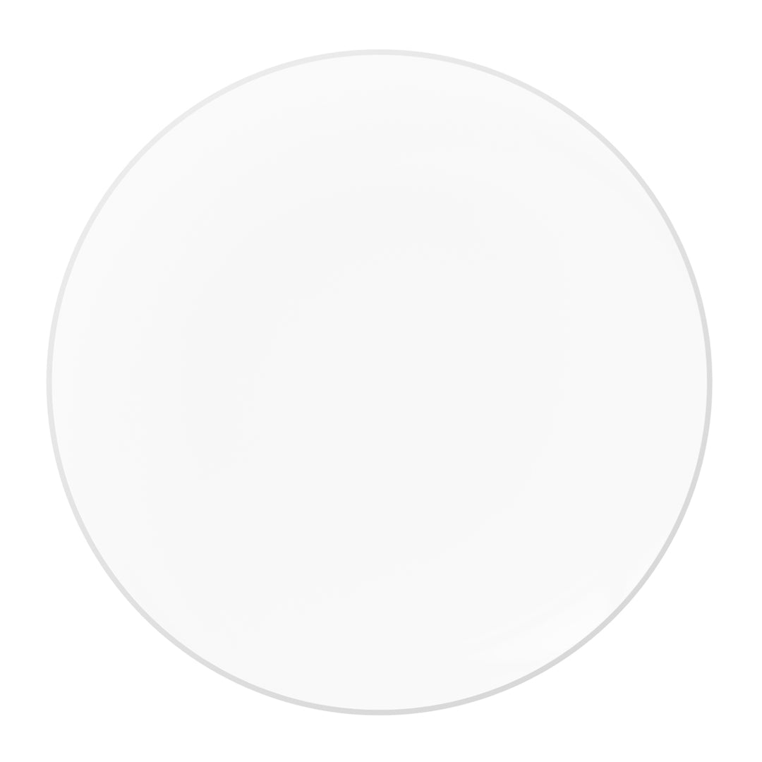 EP Curve Dinner Plate Clear + Silver