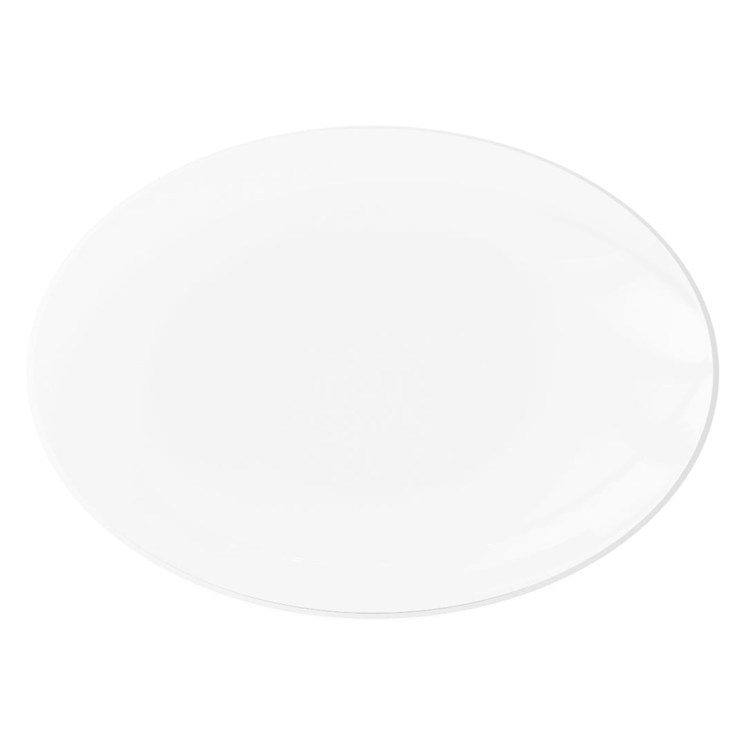 EP Curve Dinner Plate Clear + Silver