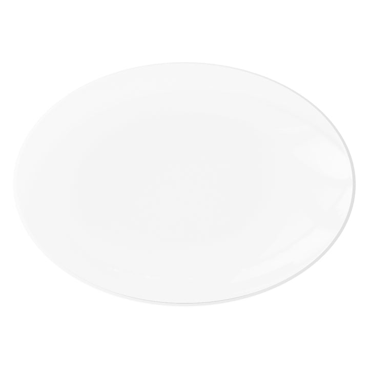 EP Curve Dinner Plate Clear + Silver