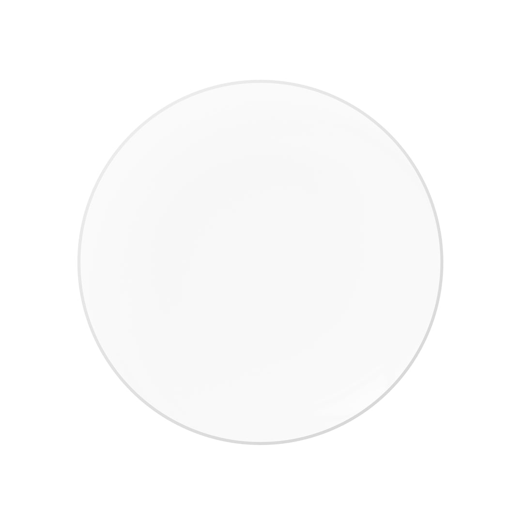 EP Curve Appetizer Plate Clear + Silver