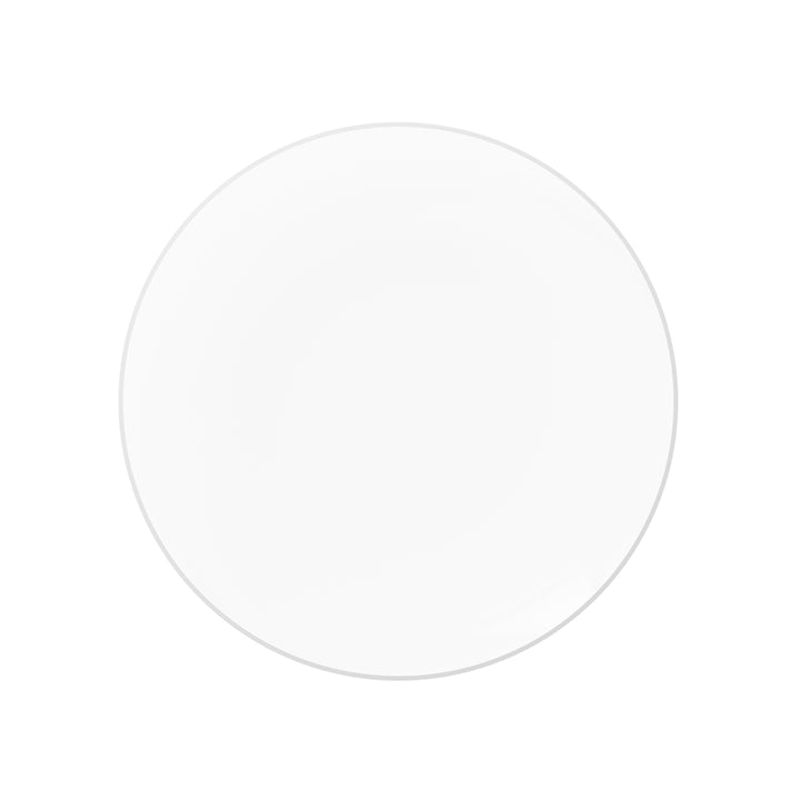 EP Curve Appetizer Plate Clear + Silver
