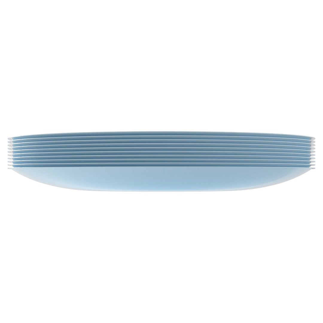 EP Curve Dinner Plate Ice Blue + Silver