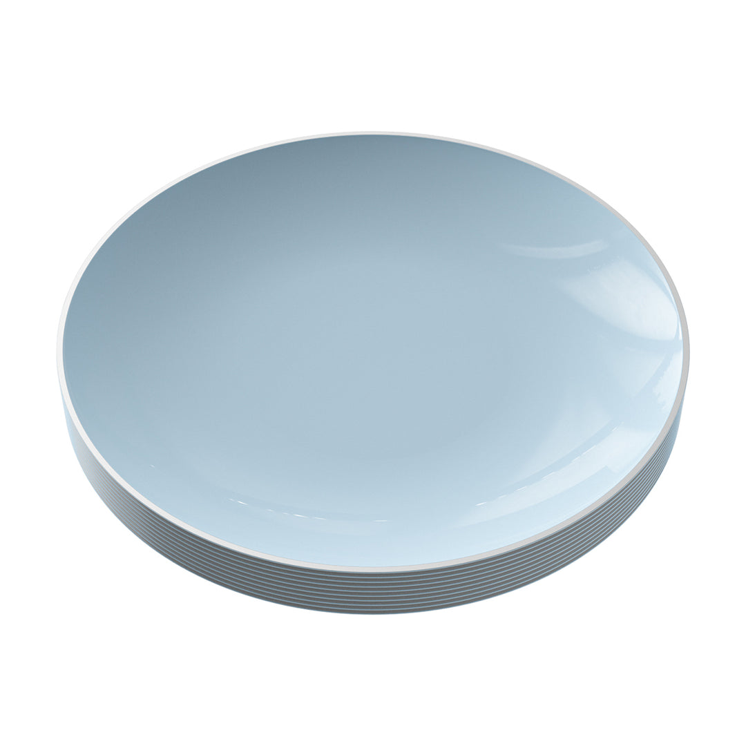 EP Curve Appetizer Plate Ice Blue + Silver