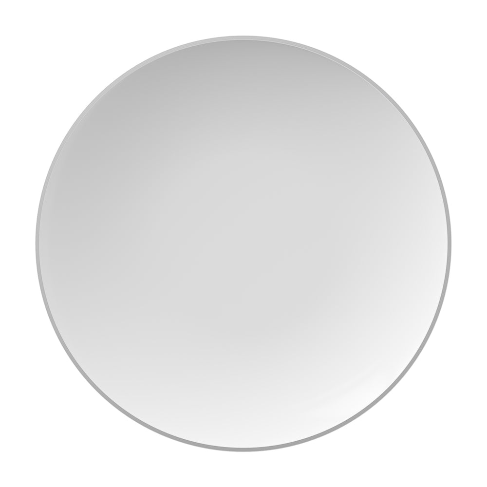 EP Curve Appetizer Plate White + Silver
