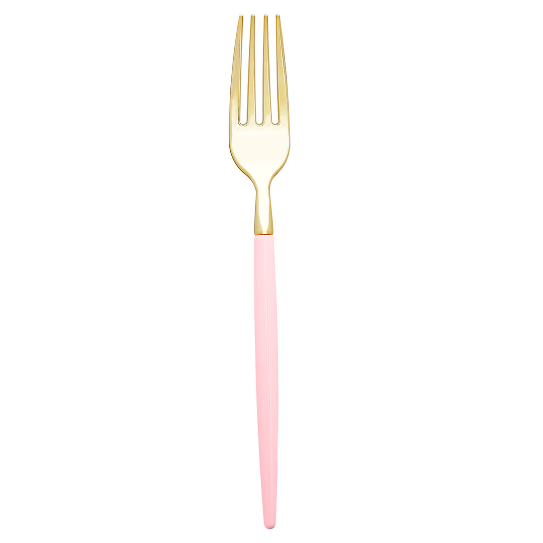 32PCS Cutlery Set Blush + Gold