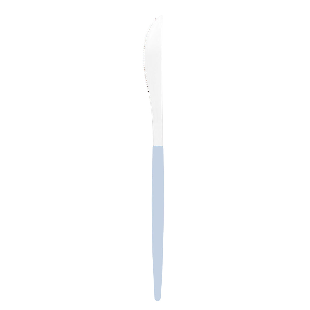 32PCS Cutlery Set Ice Blue + Silver