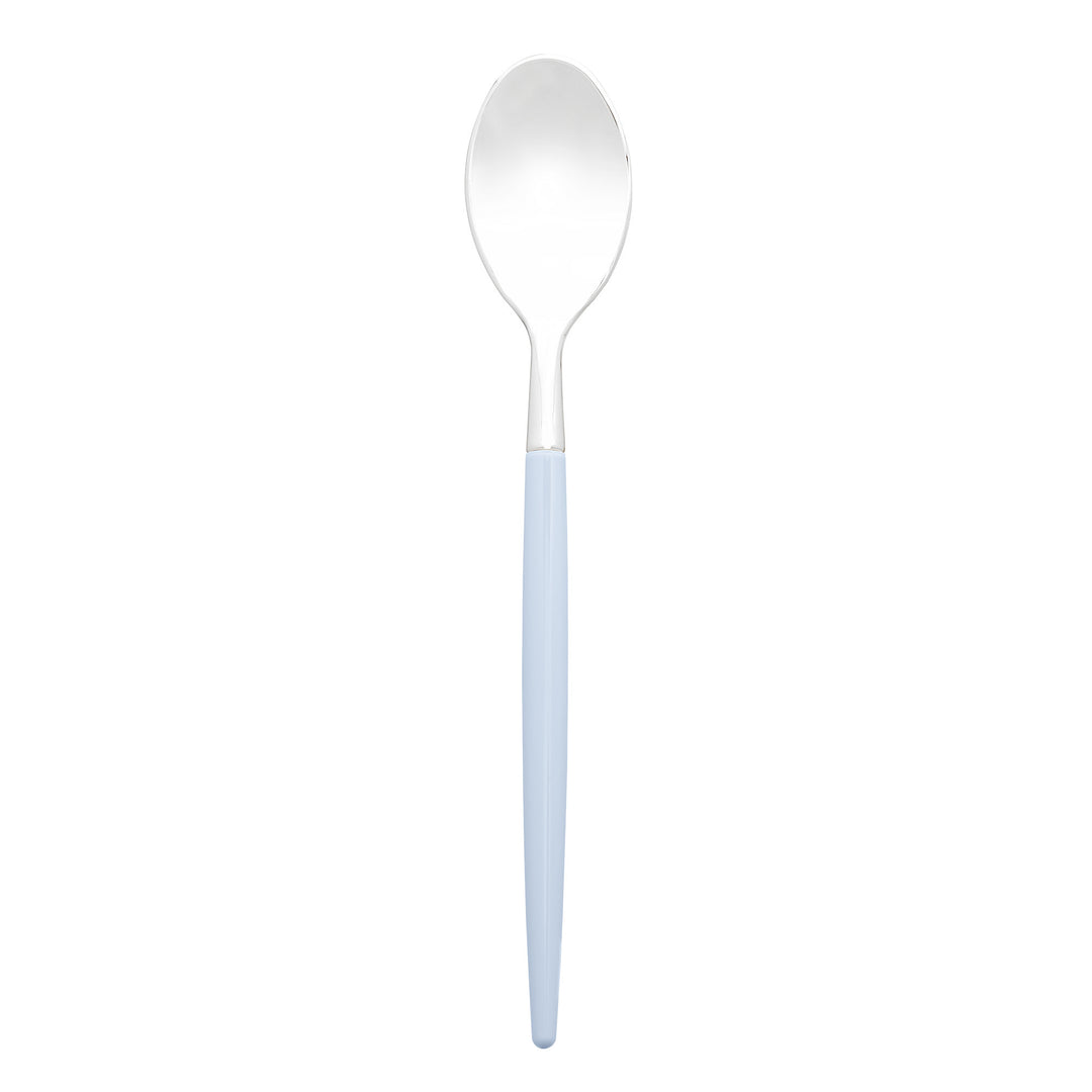32PCS Cutlery Set Ice Blue + Silver
